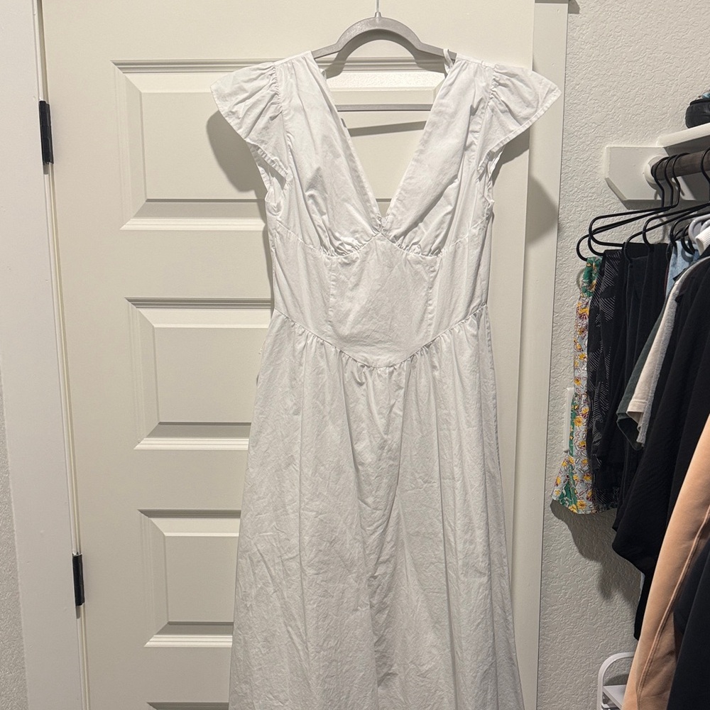 Elegant White Women's Dress